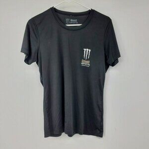 Monster‎ Muscle Energy Shake Short Sleeved Moisture Wicking Shirt Large